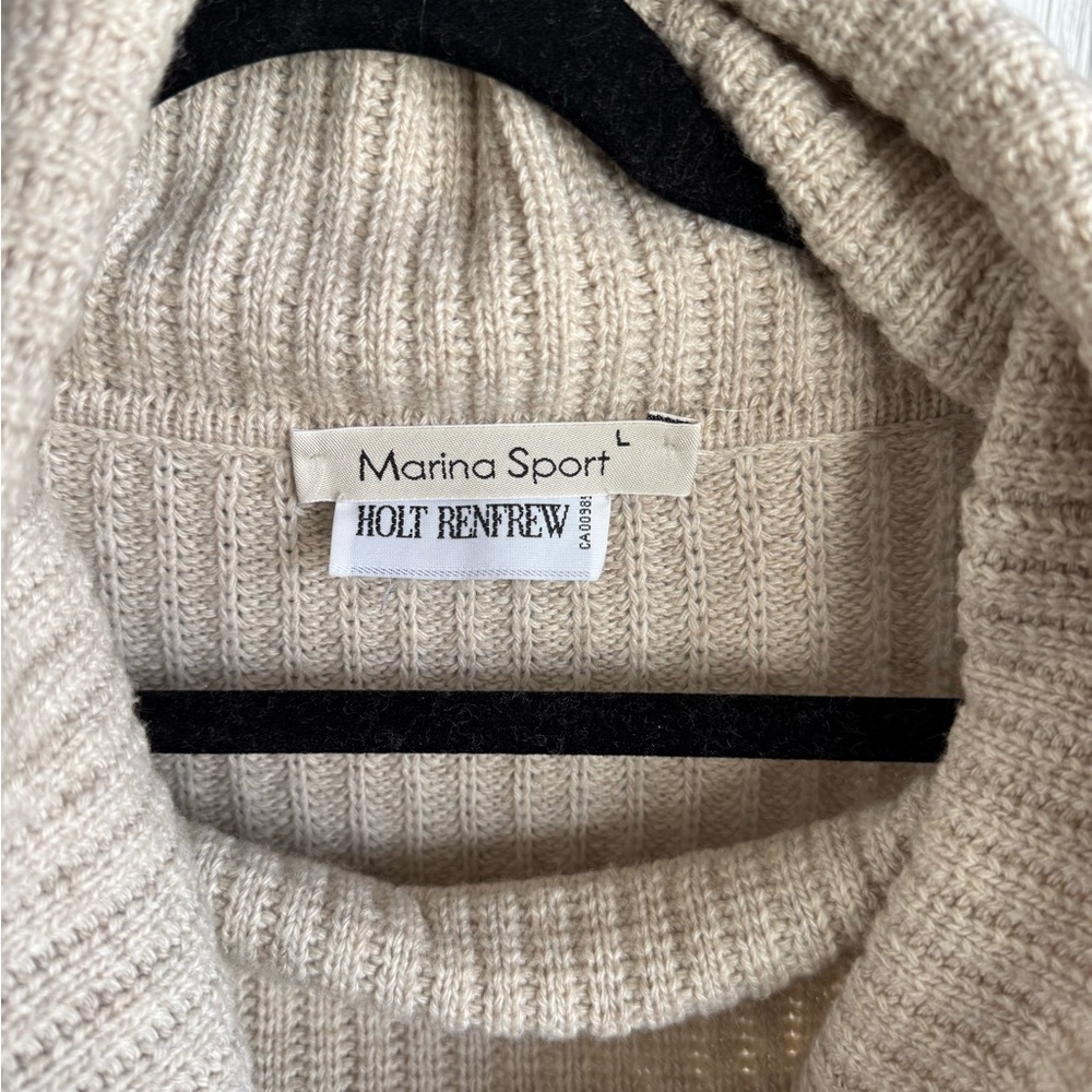Marina Sport Knit Sweater in Beige